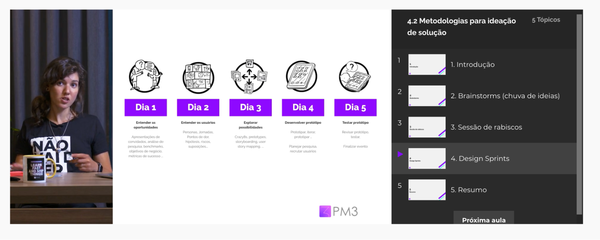 prototipo nos cursos pm3