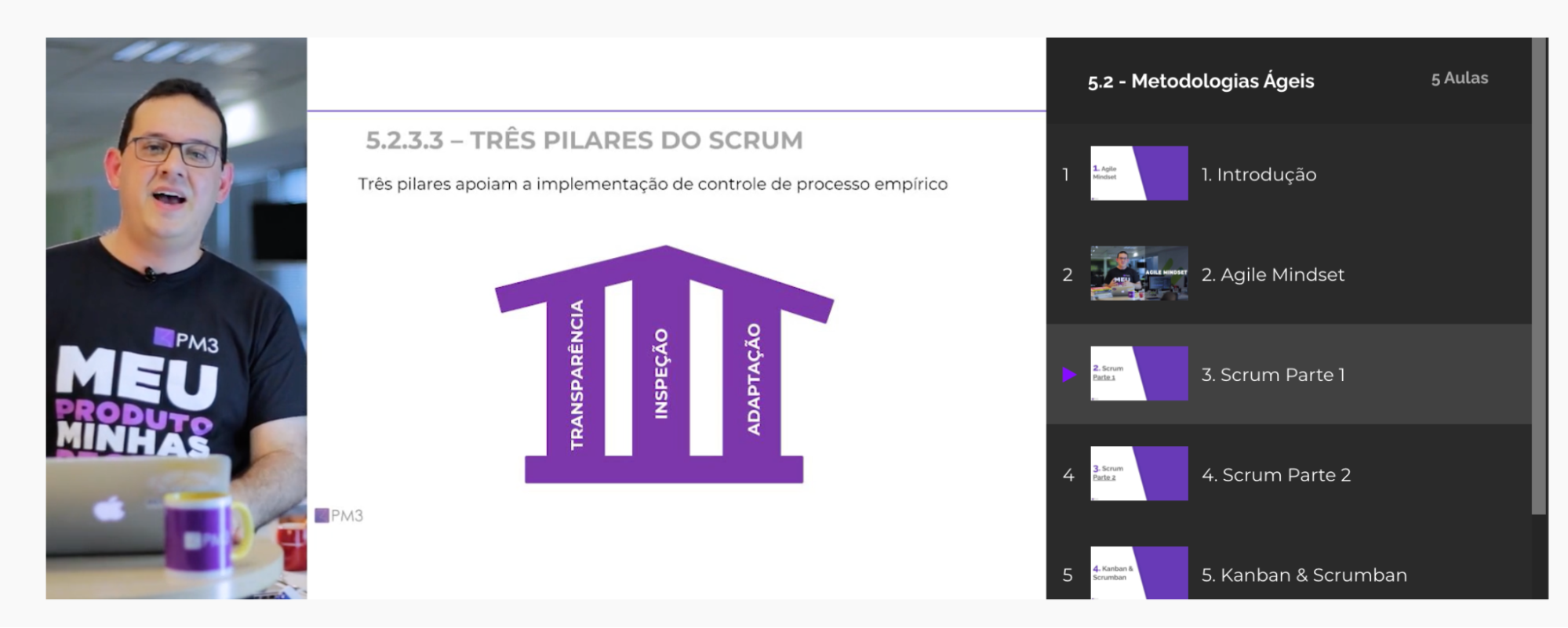scrum nos cursos da pm3