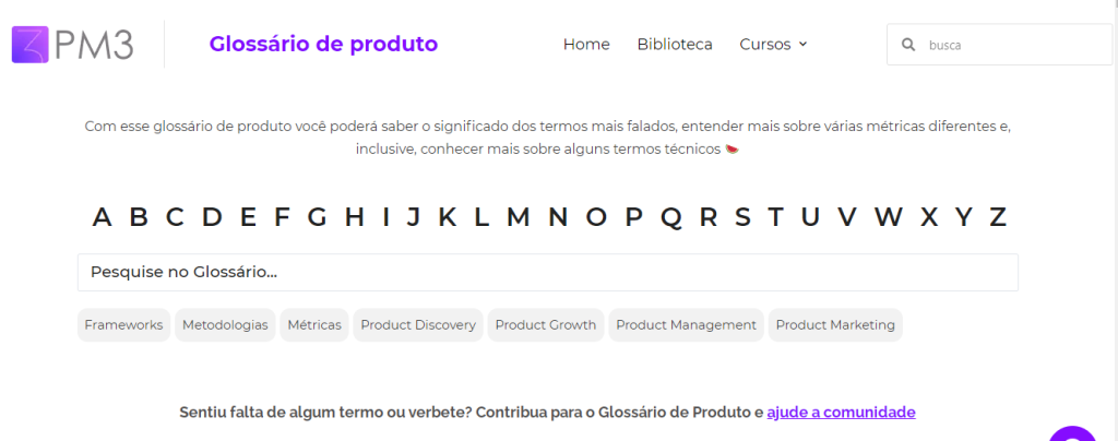 GLOSSARIO